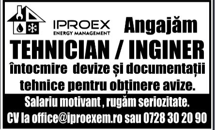 Tehnician/inginer